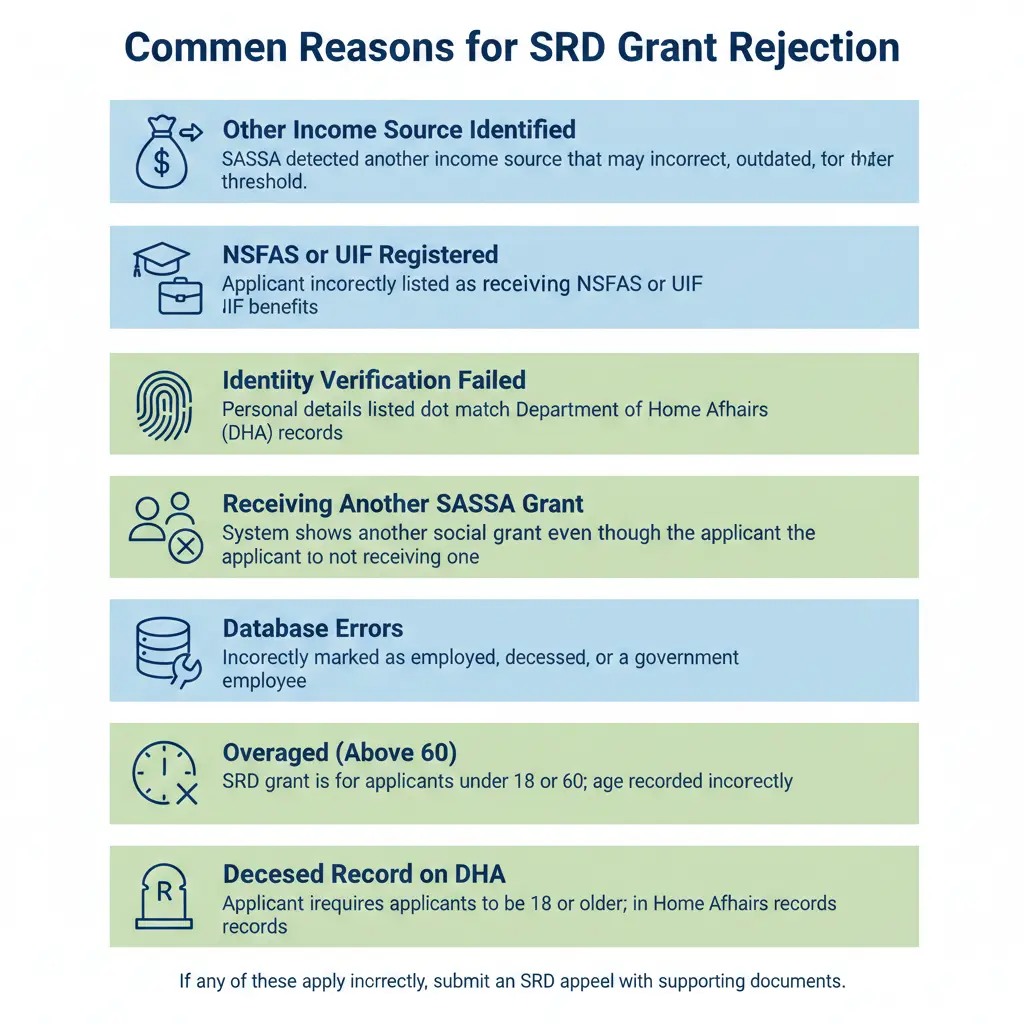 common reasons to appeal your srd status again